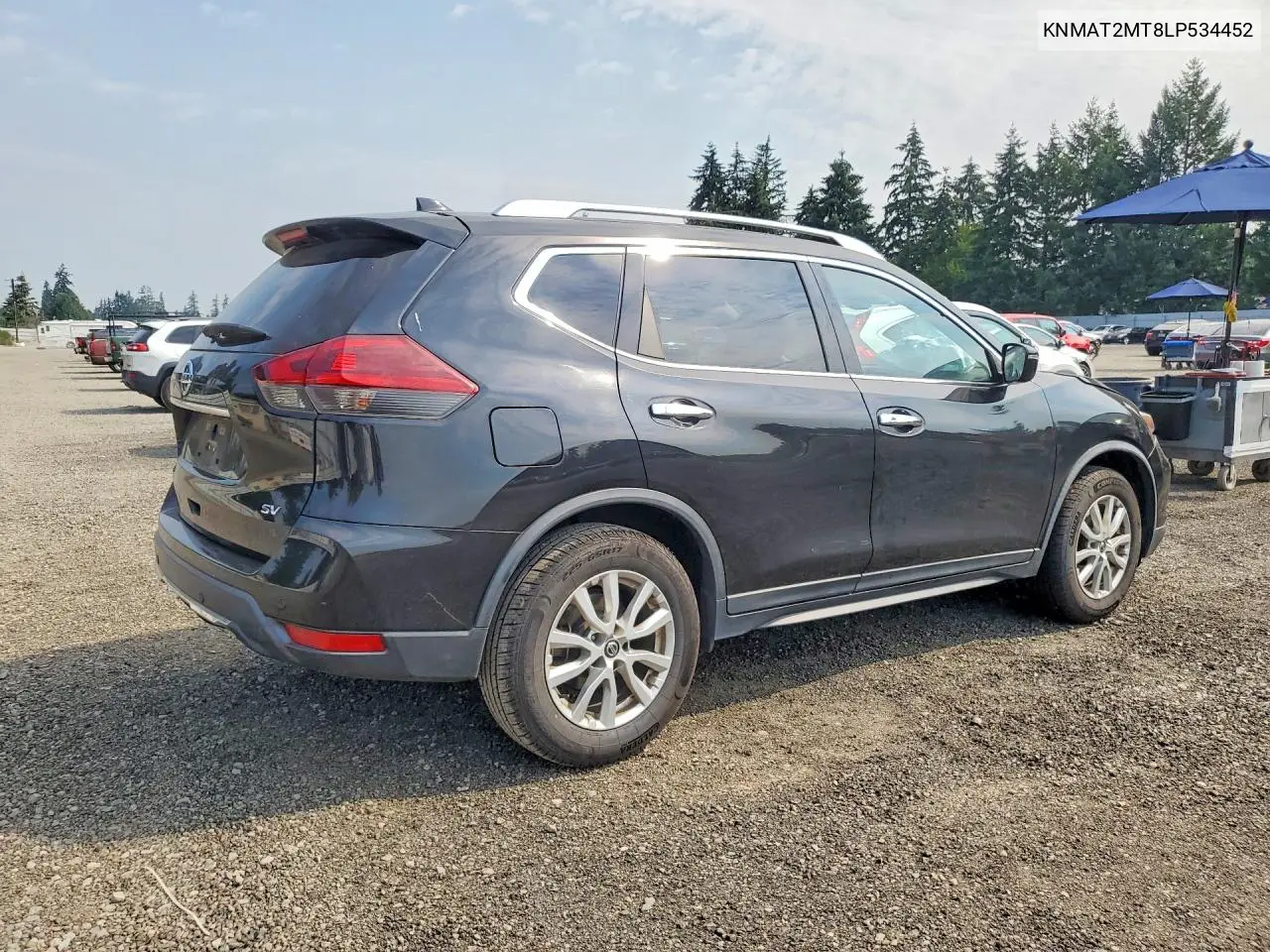2020 Nissan Rogue Sv VIN: KNMAT2MT8LP534452 Lot: 61613896