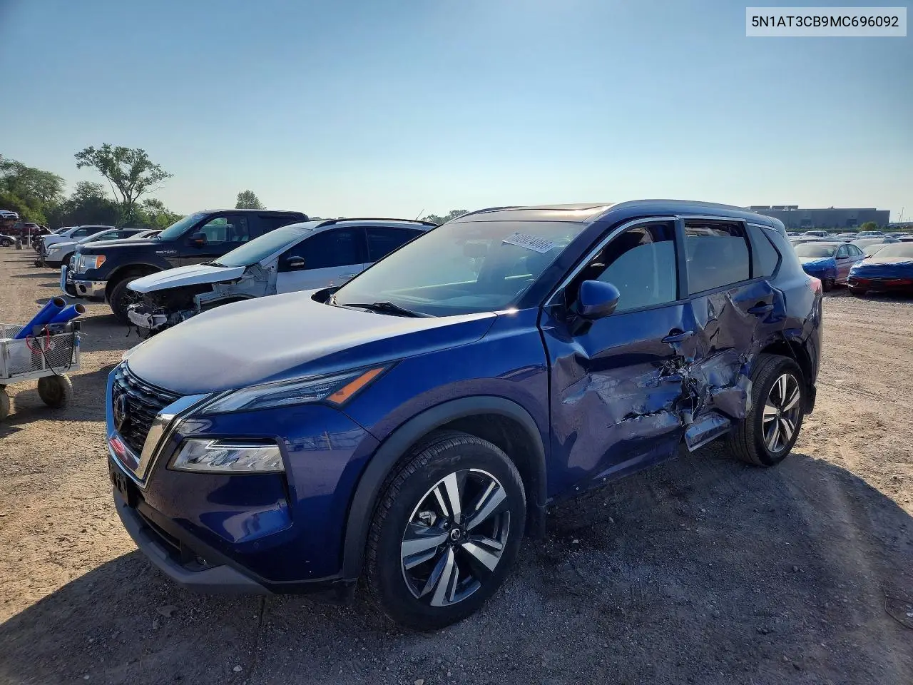 2021 Nissan Rogue Sl VIN: 5N1AT3CB9MC696092 Lot: 60924086