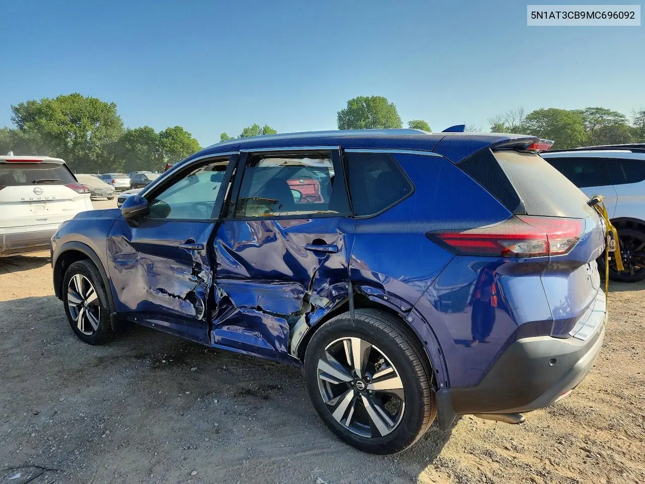 2021 Nissan Rogue Sl VIN: 5N1AT3CB9MC696092 Lot: 60924086