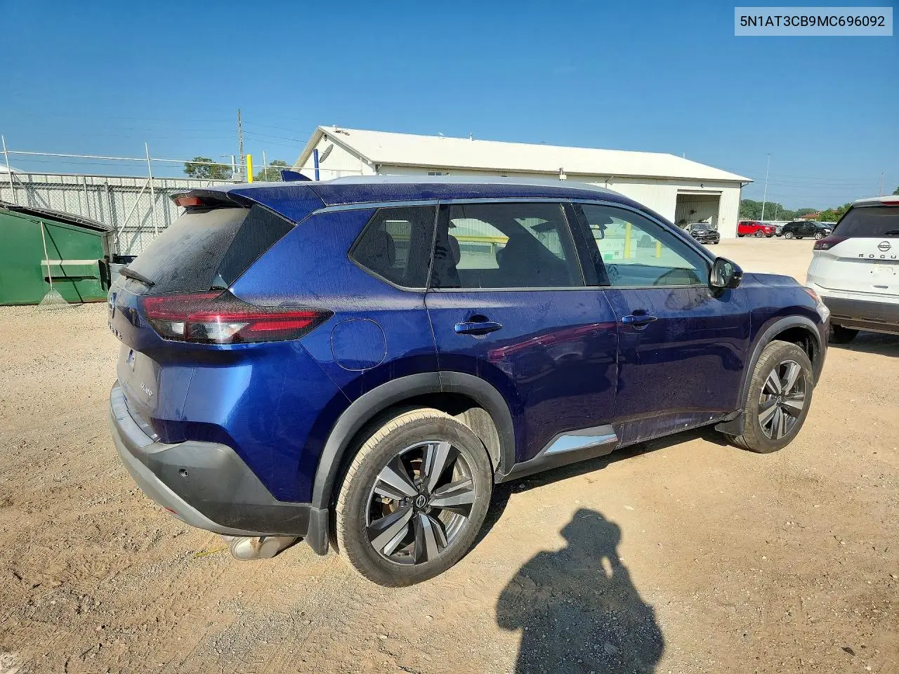 2021 Nissan Rogue Sl VIN: 5N1AT3CB9MC696092 Lot: 60924086