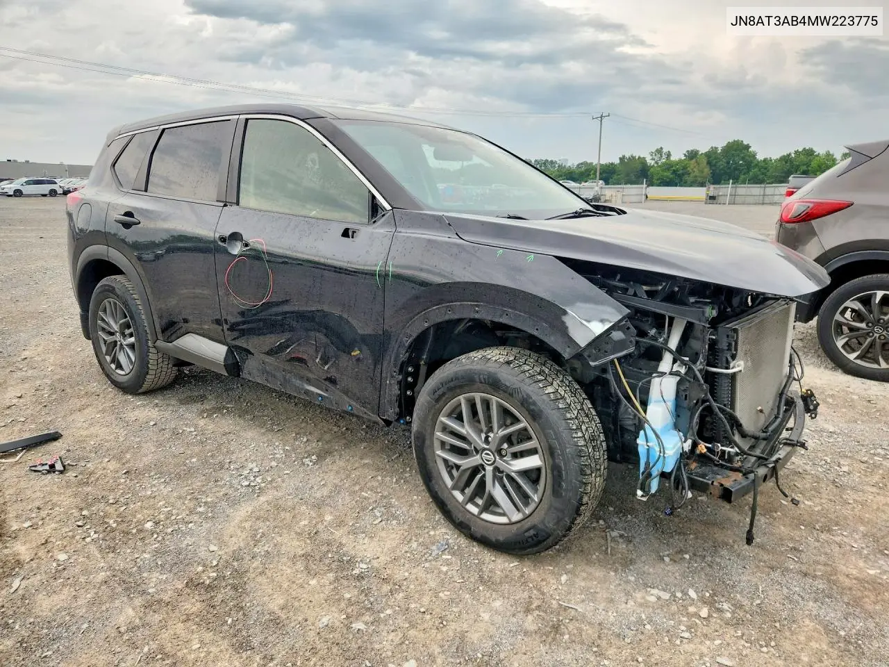 2021 Nissan Rogue S VIN: JN8AT3AB4MW223775 Lot: 61223516