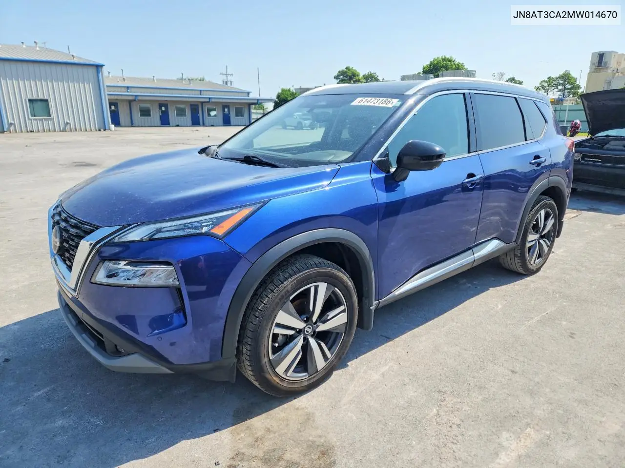 2021 Nissan Rogue Sl VIN: JN8AT3CA2MW014670 Lot: 61473186