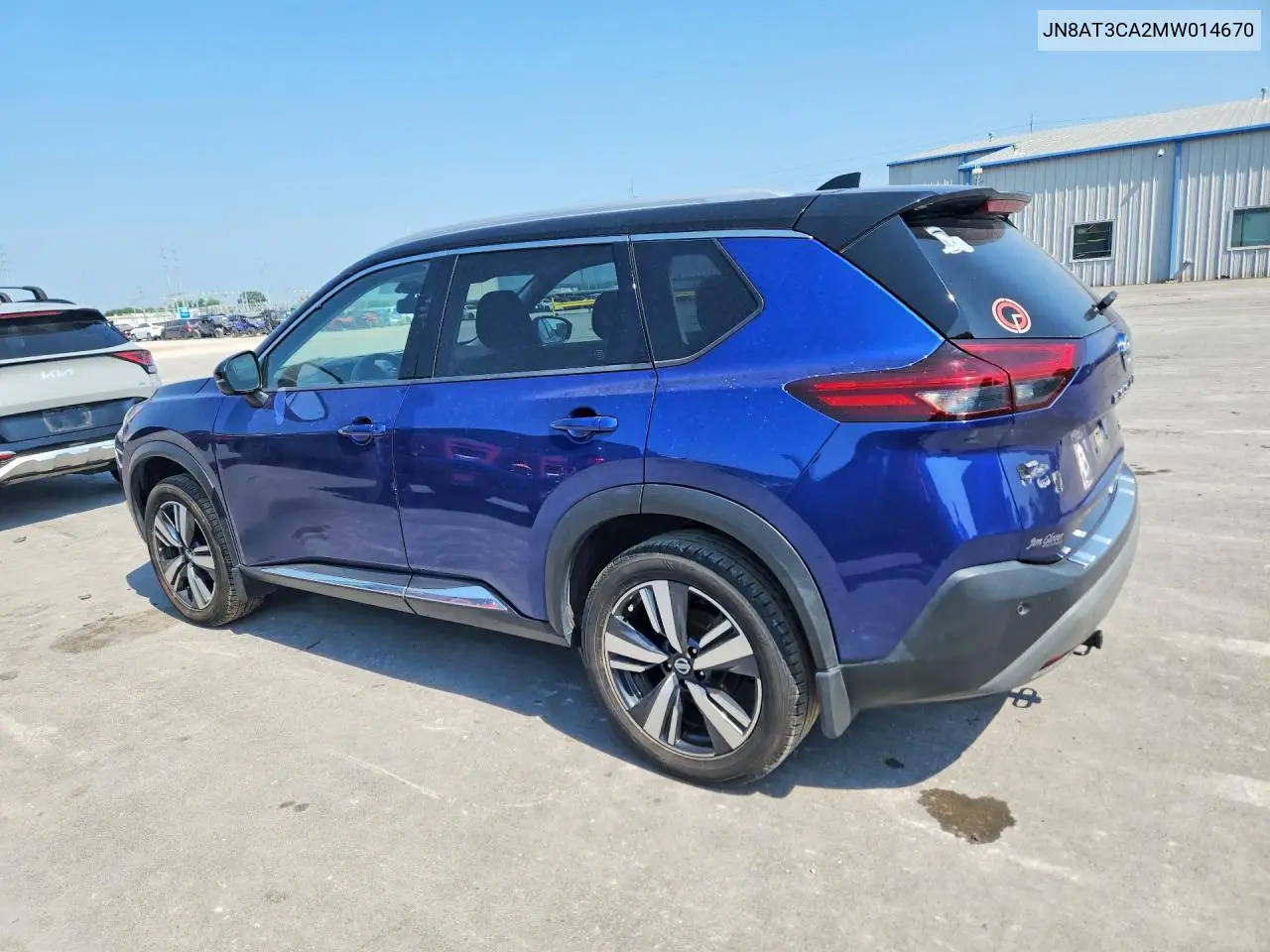 2021 Nissan Rogue Sl VIN: JN8AT3CA2MW014670 Lot: 61473186