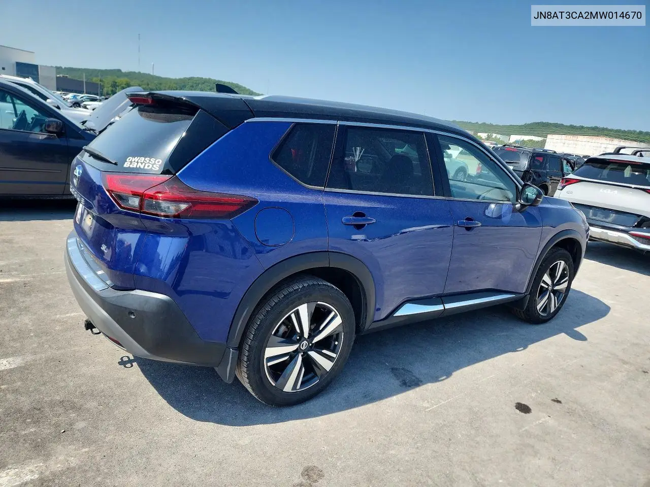 2021 Nissan Rogue Sl VIN: JN8AT3CA2MW014670 Lot: 61473186
