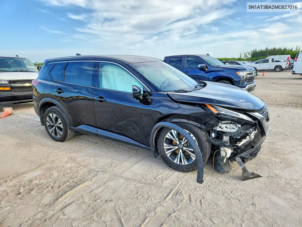 2021 Nissan Rogue Sv VIN: 5N1AT3BA2MC827016 Lot: 61545716