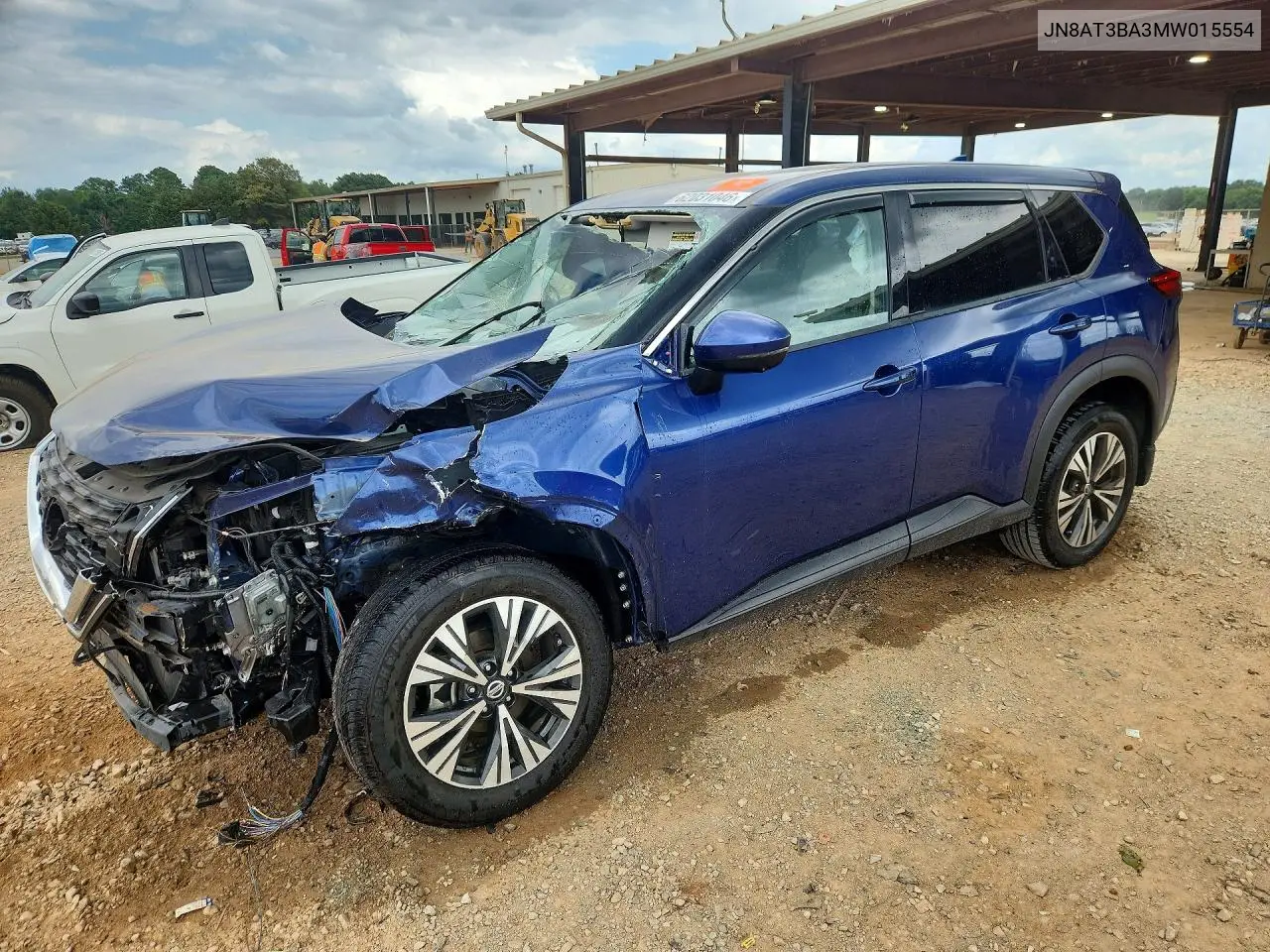 2021 Nissan Rogue Sv VIN: JN8AT3BA3MW015554 Lot: 62031046
