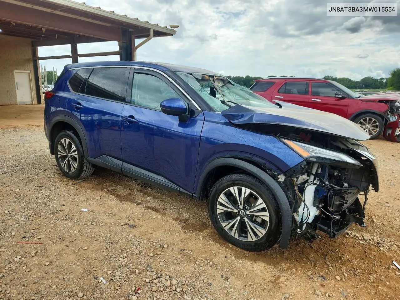 2021 Nissan Rogue Sv VIN: JN8AT3BA3MW015554 Lot: 62031046