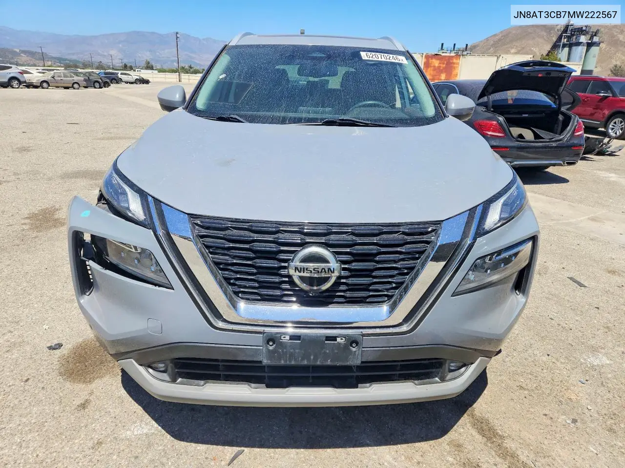 2021 Nissan Rogue Sl VIN: JN8AT3CB7MW222567 Lot: 62070246