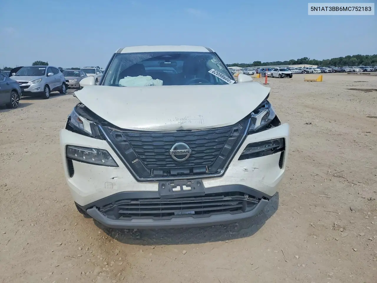 2021 Nissan Rogue Sv VIN: 5N1AT3BB6MC752183 Lot: 62098686