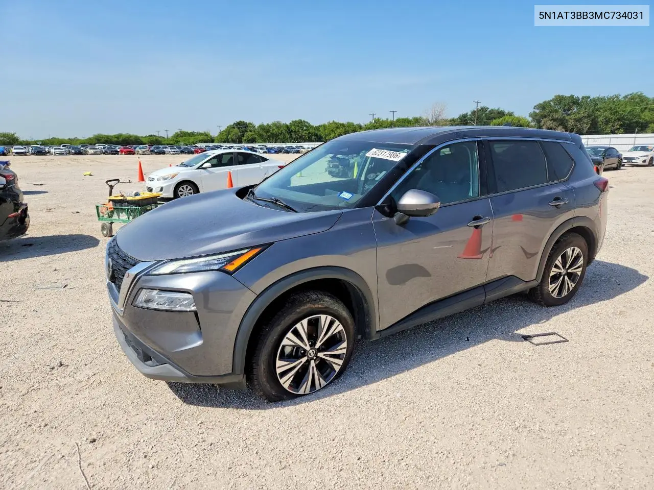 2021 Nissan Rogue Sv VIN: 5N1AT3BB3MC734031 Lot: 62317986