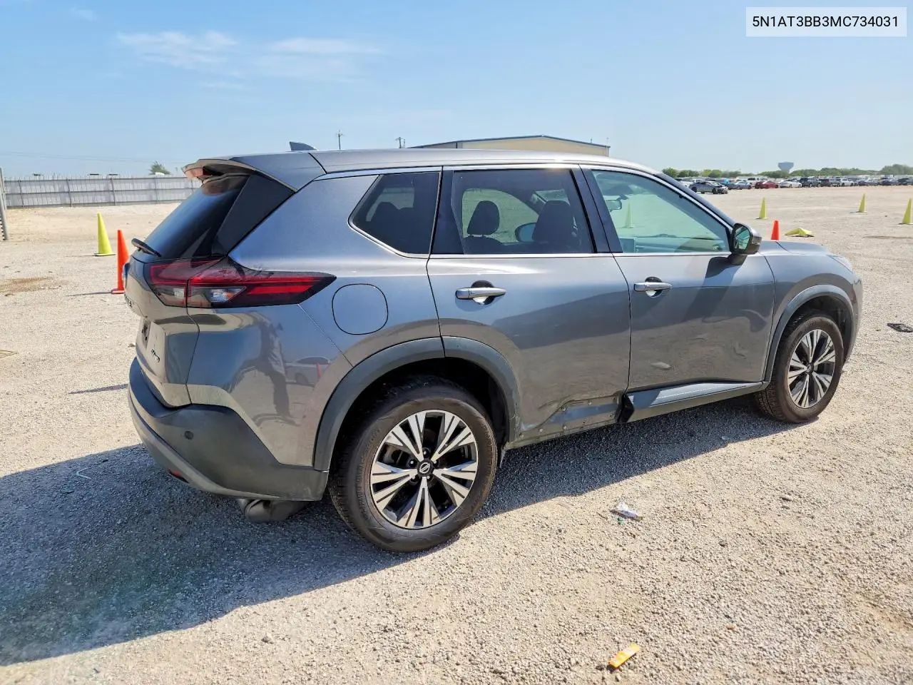 2021 Nissan Rogue Sv VIN: 5N1AT3BB3MC734031 Lot: 62317986