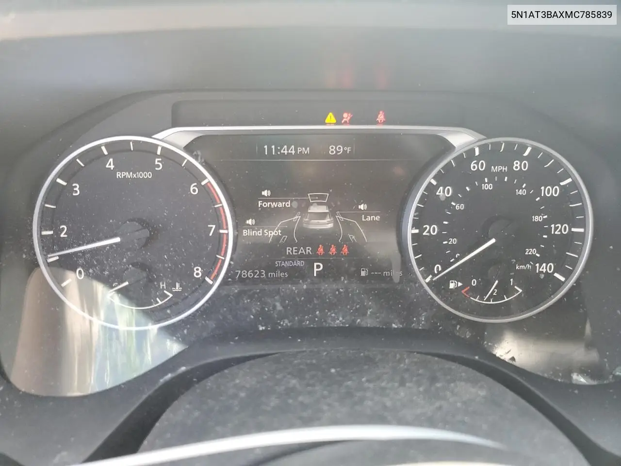 5N1AT3BAXMC785839 2021 Nissan Rogue Sv