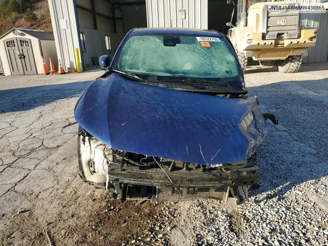JN1BJ1AW6MW438865 2021 Nissan Rogue Sport S