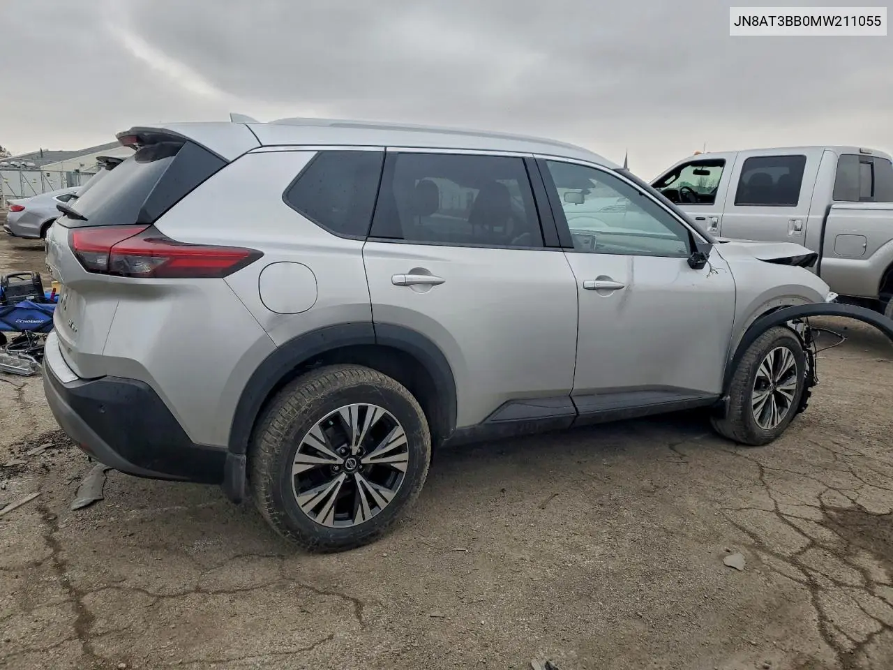 JN8AT3BB0MW211055 2021 Nissan Rogue Sv