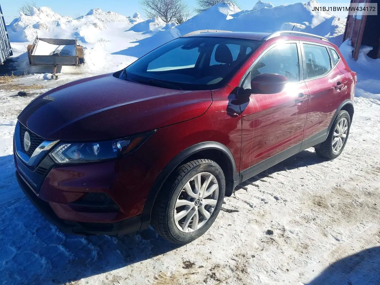 2021 Nissan Qashqai Sv VIN: JN1BJ1BW1MW434172 Lot: 98749085