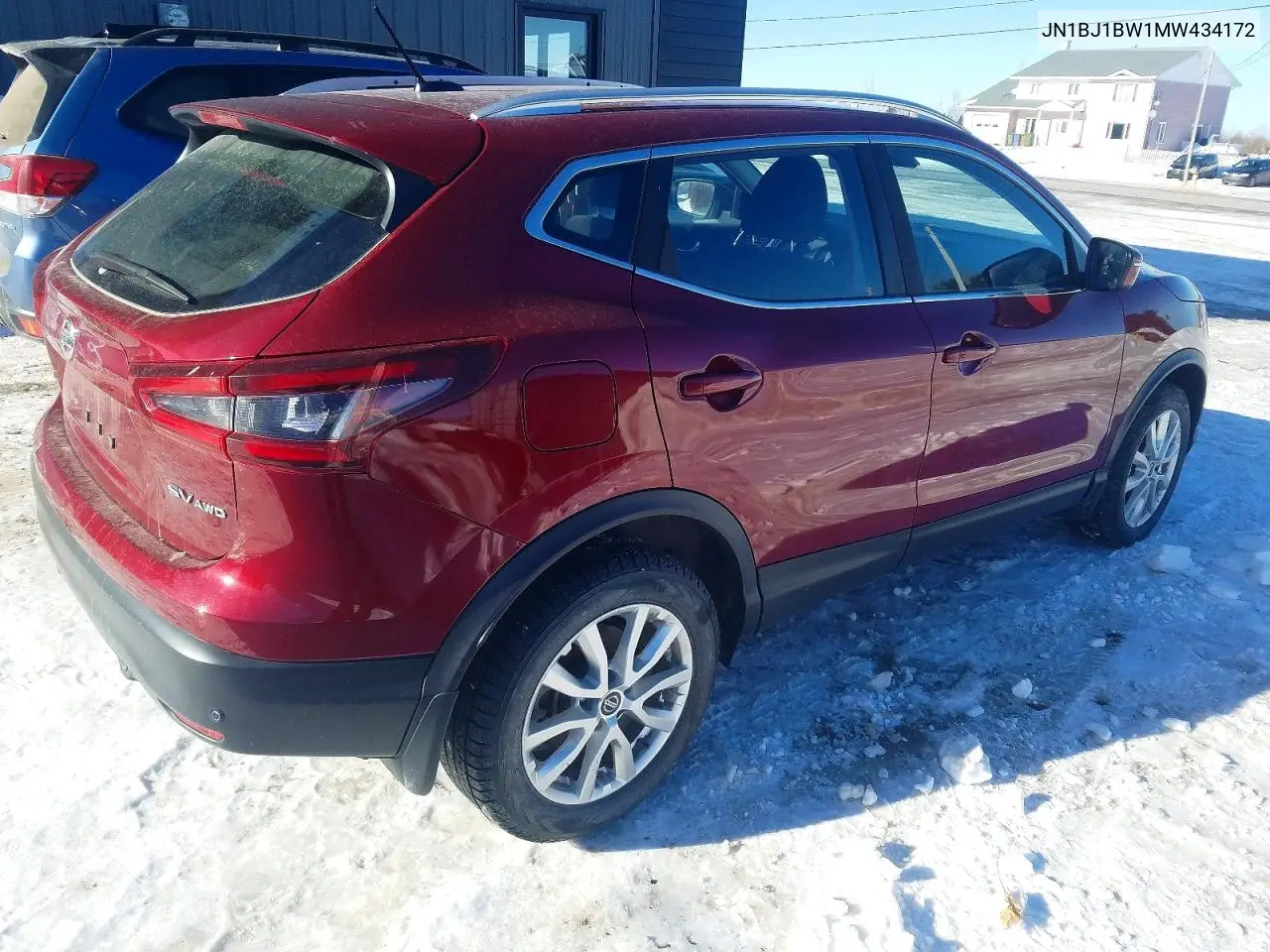 2021 Nissan Qashqai Sv VIN: JN1BJ1BW1MW434172 Lot: 98749085