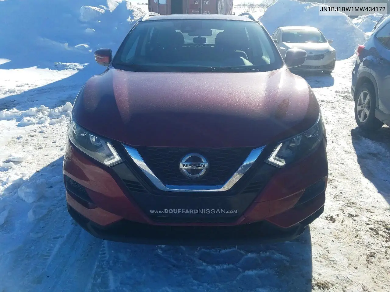 2021 Nissan Qashqai Sv VIN: JN1BJ1BW1MW434172 Lot: 98749085
