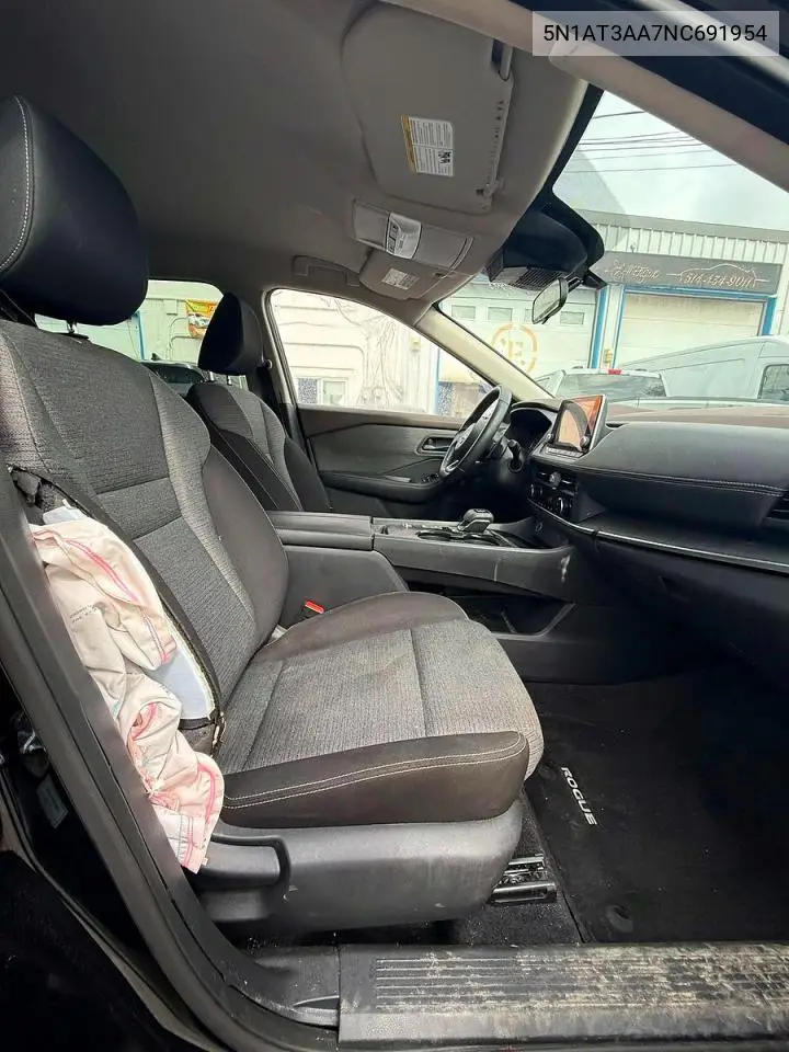 5N1AT3AA7NC691954 2022 Nissan Rogue S