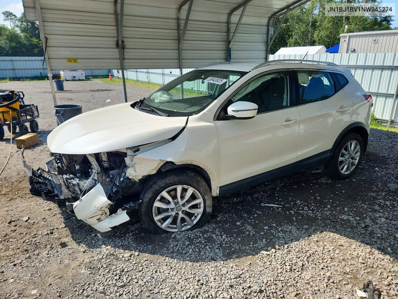 2022 Nissan Rogue Sport Sv VIN: JN1BJ1BV1NW345274 Lot: 58940626