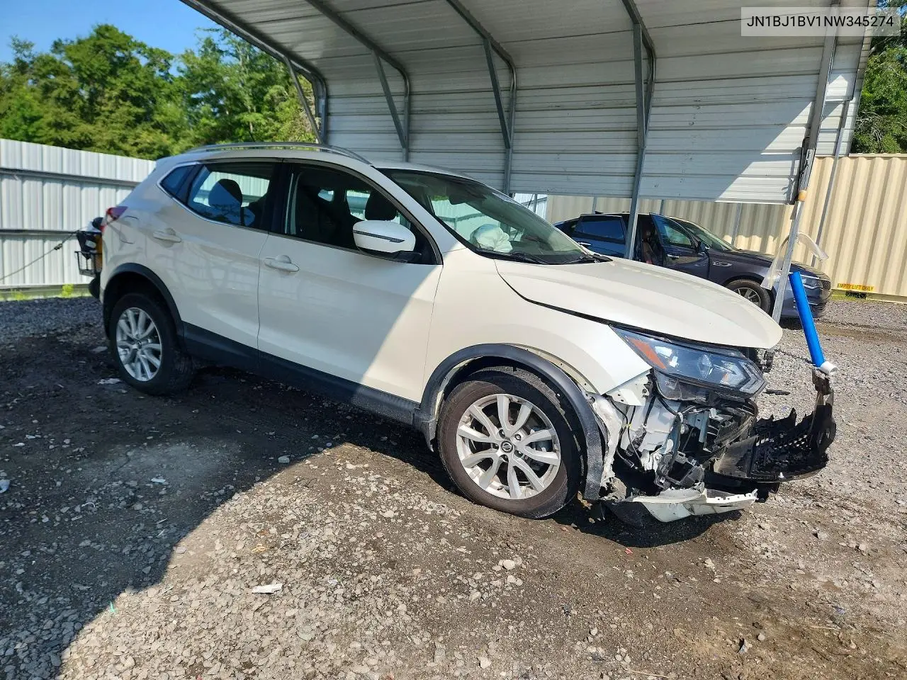 2022 Nissan Rogue Sport Sv VIN: JN1BJ1BV1NW345274 Lot: 58940626