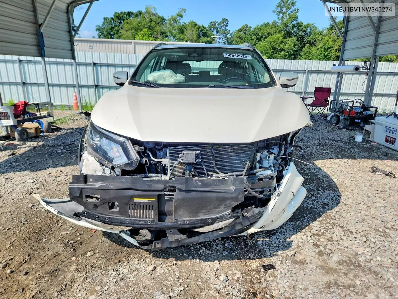 2022 Nissan Rogue Sport Sv VIN: JN1BJ1BV1NW345274 Lot: 58940626