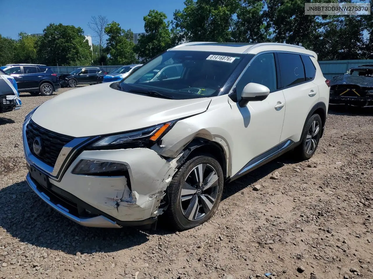 JN8BT3DD3NW275370 2022 Nissan Rogue Platinum