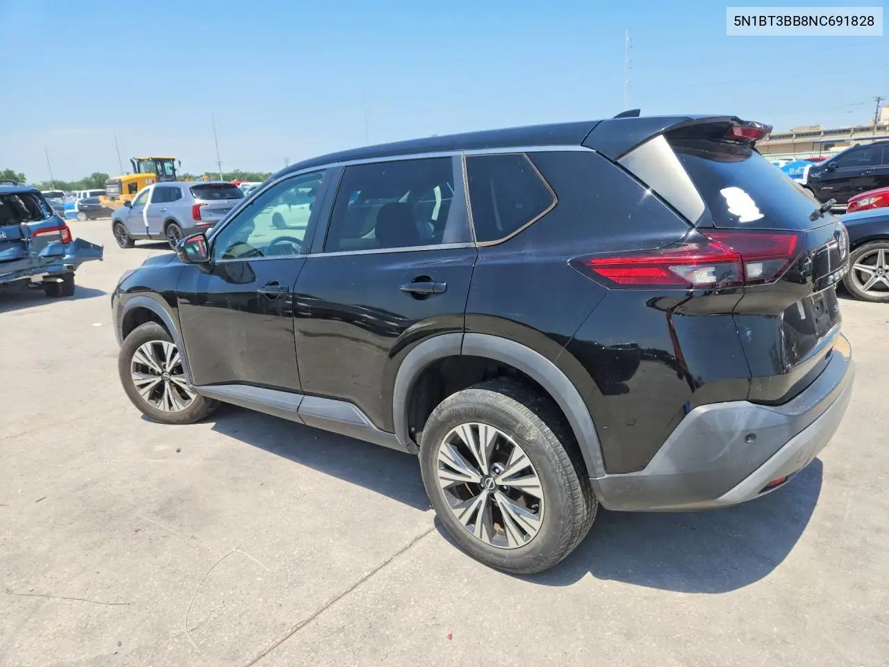 2022 Nissan Rogue Sv VIN: 5N1BT3BB8NC691828 Lot: 62111586