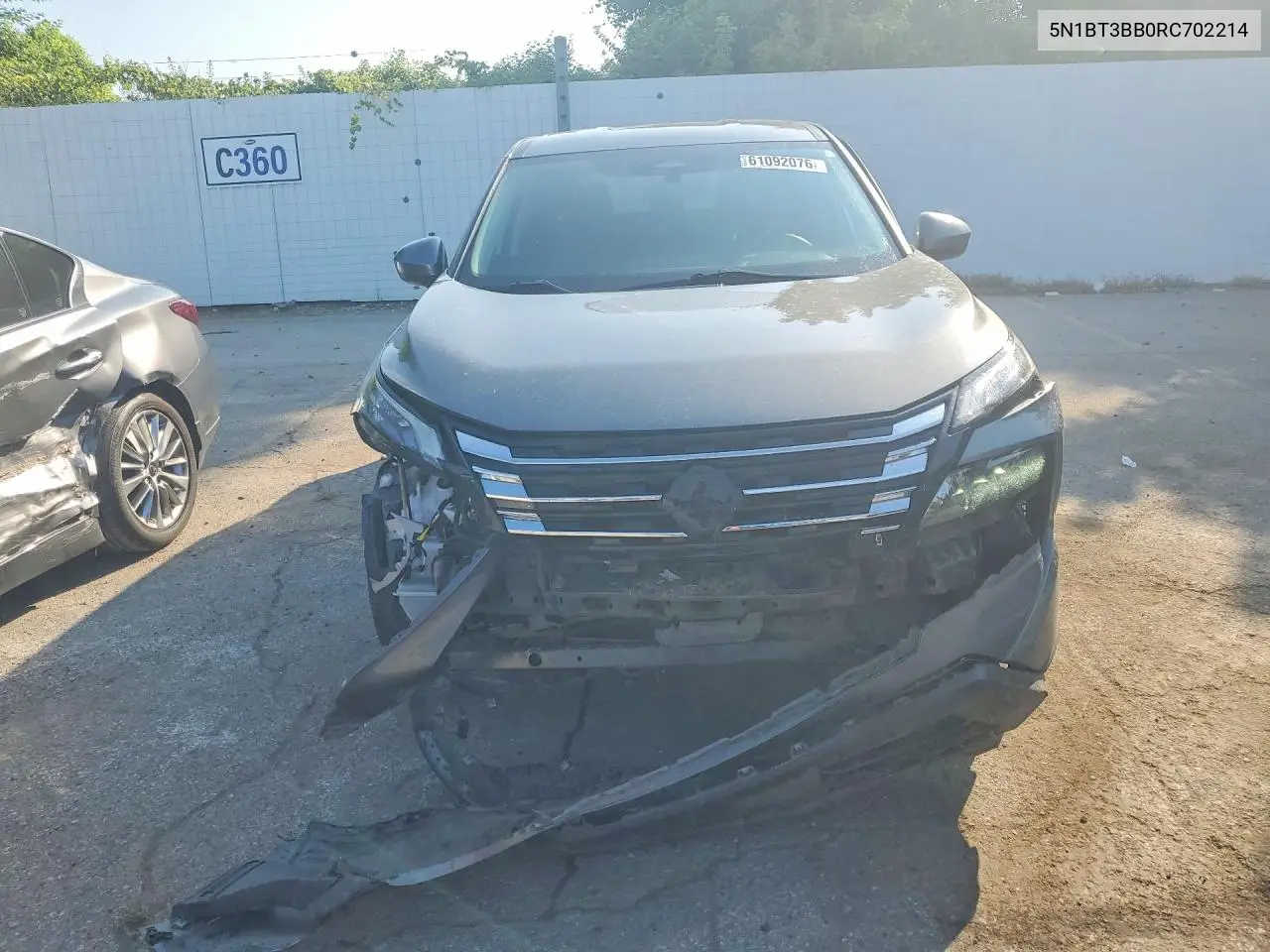 2024 Nissan Rogue Sv VIN: 5N1BT3BB0RC702214 Lot: 61092076