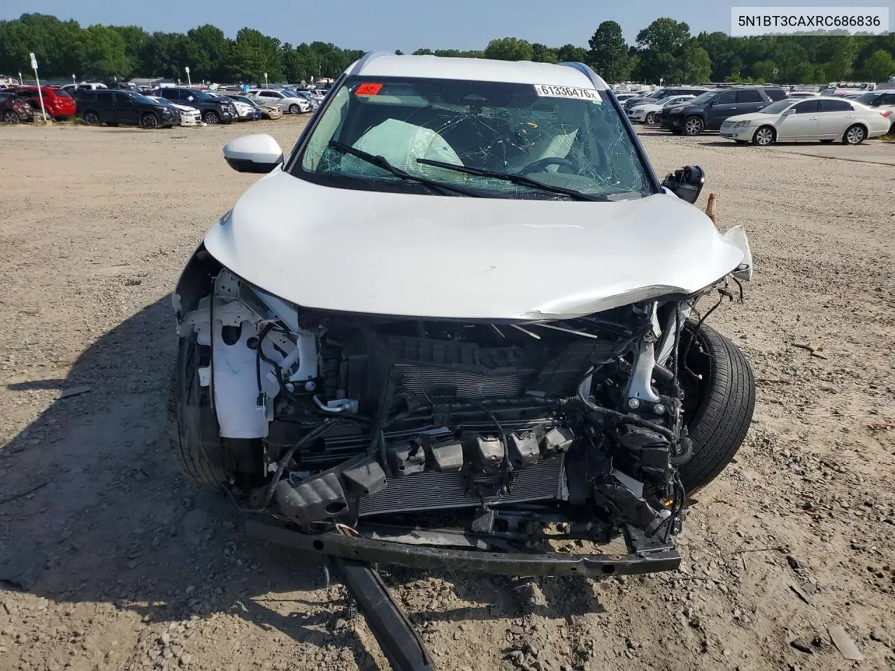 2024 Nissan Rogue VIN: 5N1BT3CAXRC686836 Lot: 61336476