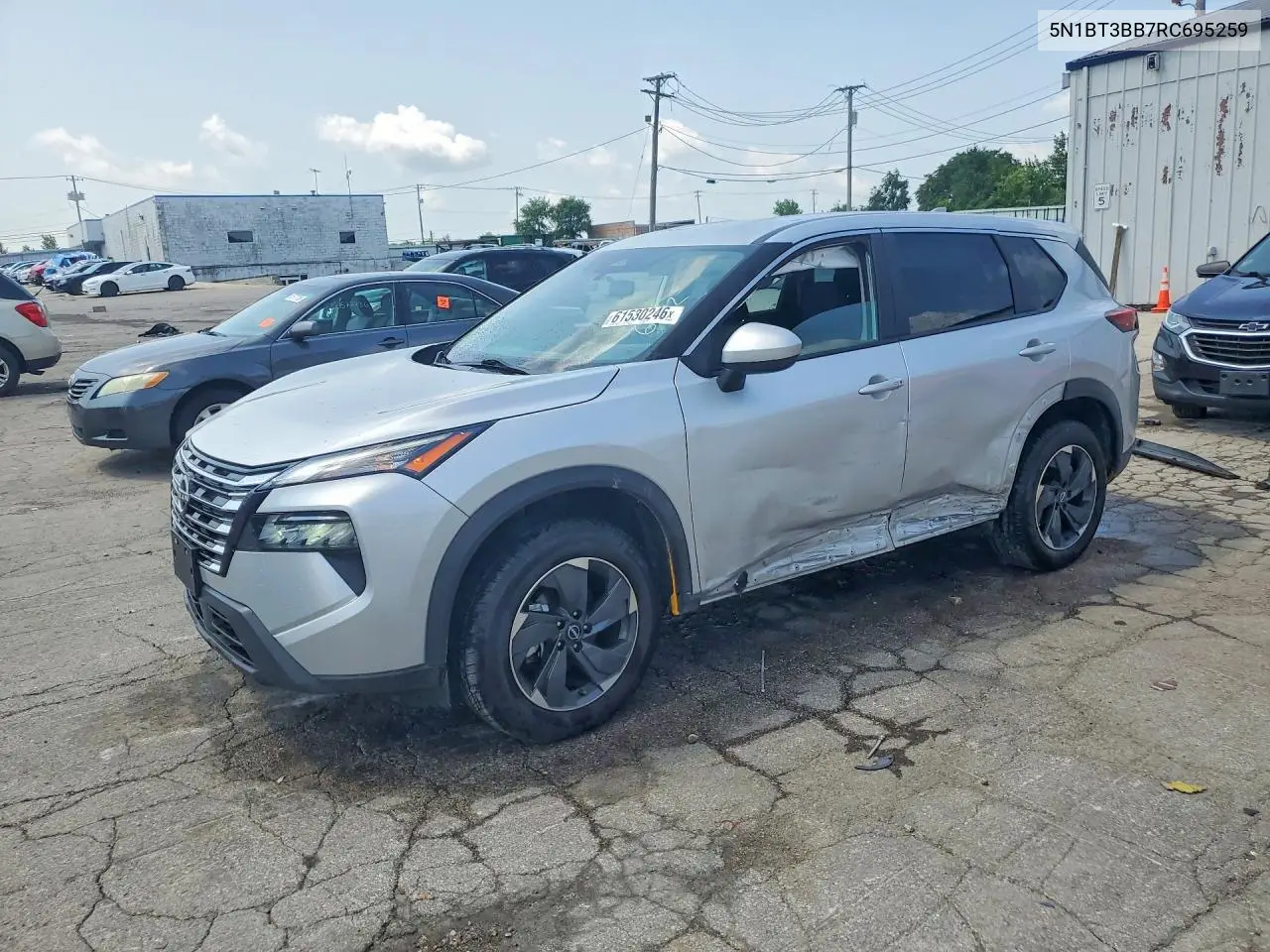 2024 Nissan Rogue Sv VIN: 5N1BT3BB7RC695259 Lot: 61530246