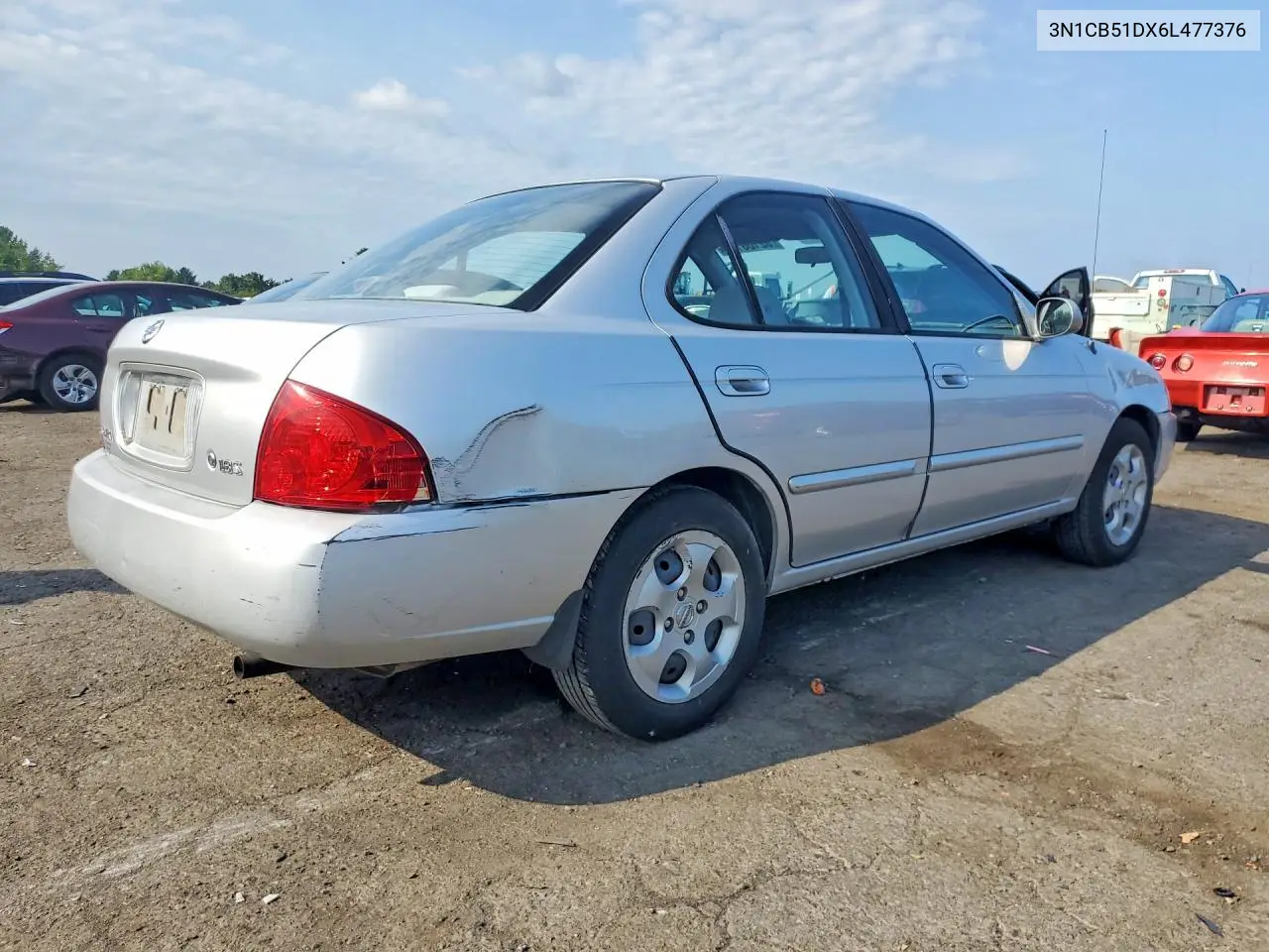 2006 Nissan Sentra 1.8 VIN: 3N1CB51DX6L477376 Lot: 62106106