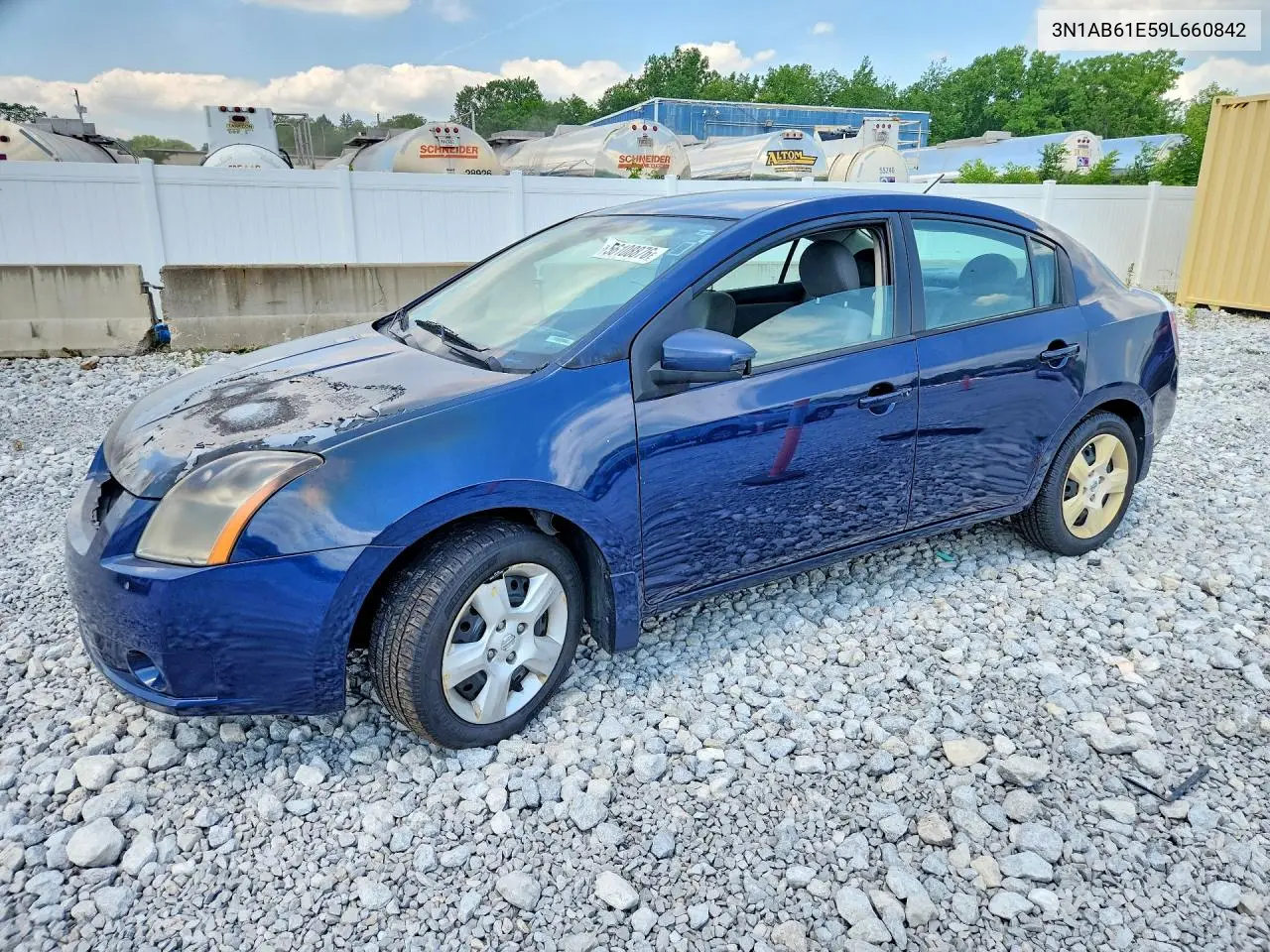 2009 Nissan Sentra 2.0 VIN: 3N1AB61E59L660842 Lot: 56108876