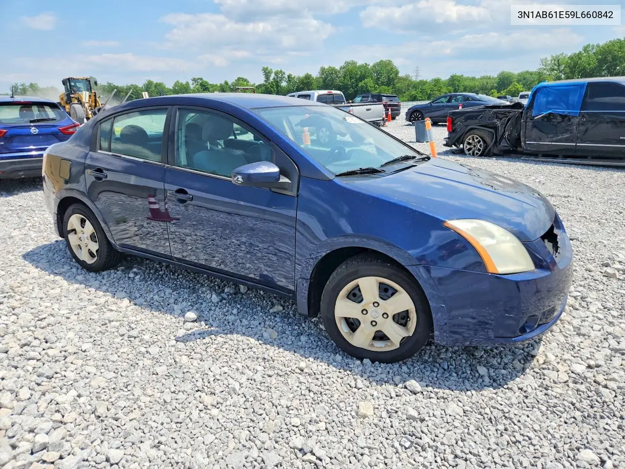 2009 Nissan Sentra 2.0 VIN: 3N1AB61E59L660842 Lot: 56108876