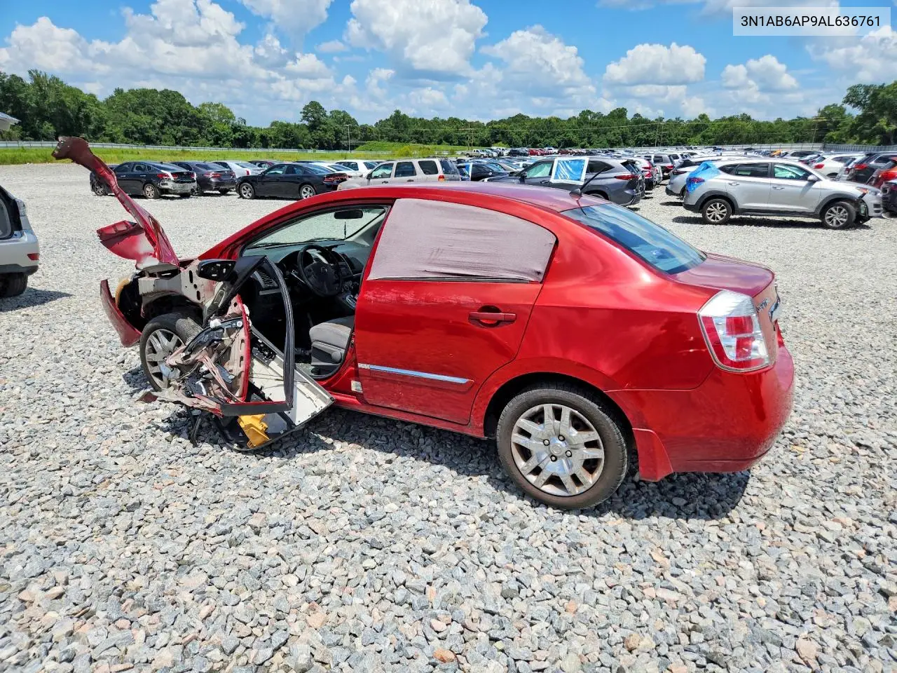2010 Nissan Sentra 2.0 VIN: 3N1AB6AP9AL636761 Lot: 61608326