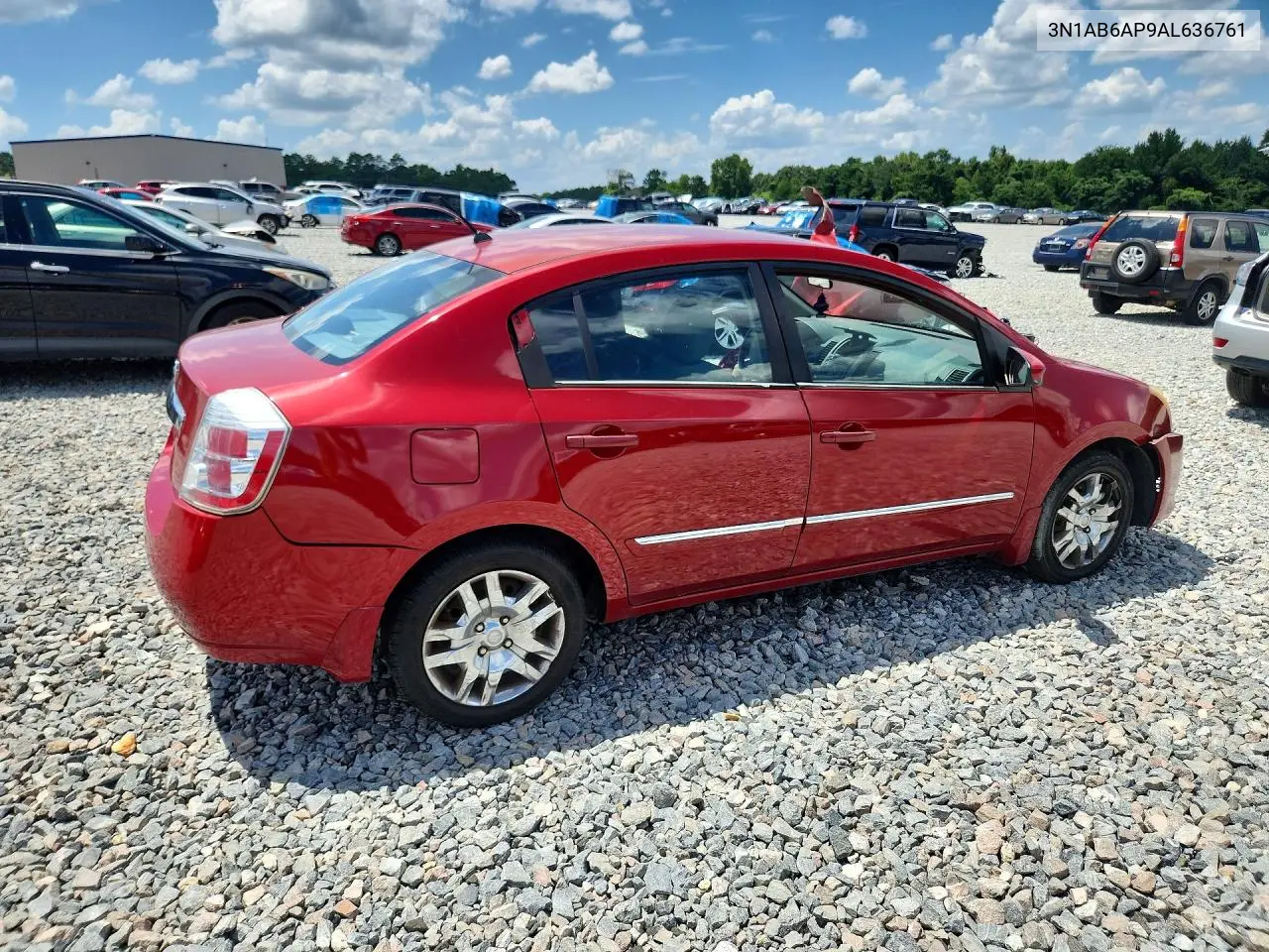2010 Nissan Sentra 2.0 VIN: 3N1AB6AP9AL636761 Lot: 61608326