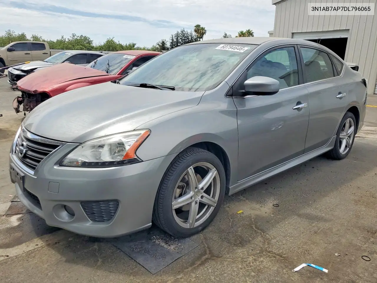 2013 Nissan Sentra S VIN: 3N1AB7AP7DL796065 Lot: 60794646