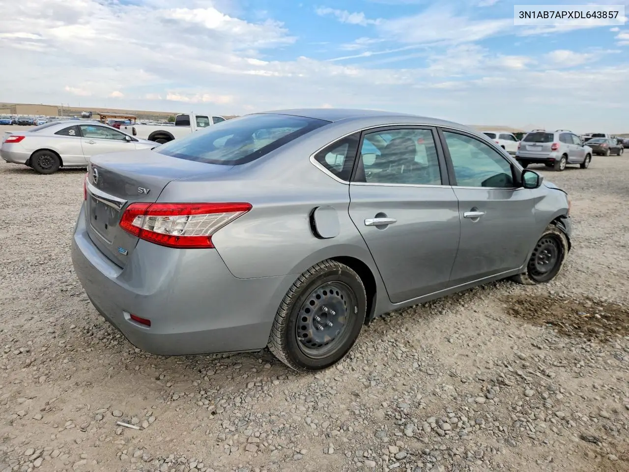 2013 Nissan Sentra S VIN: 3N1AB7APXDL643857 Lot: 61229576