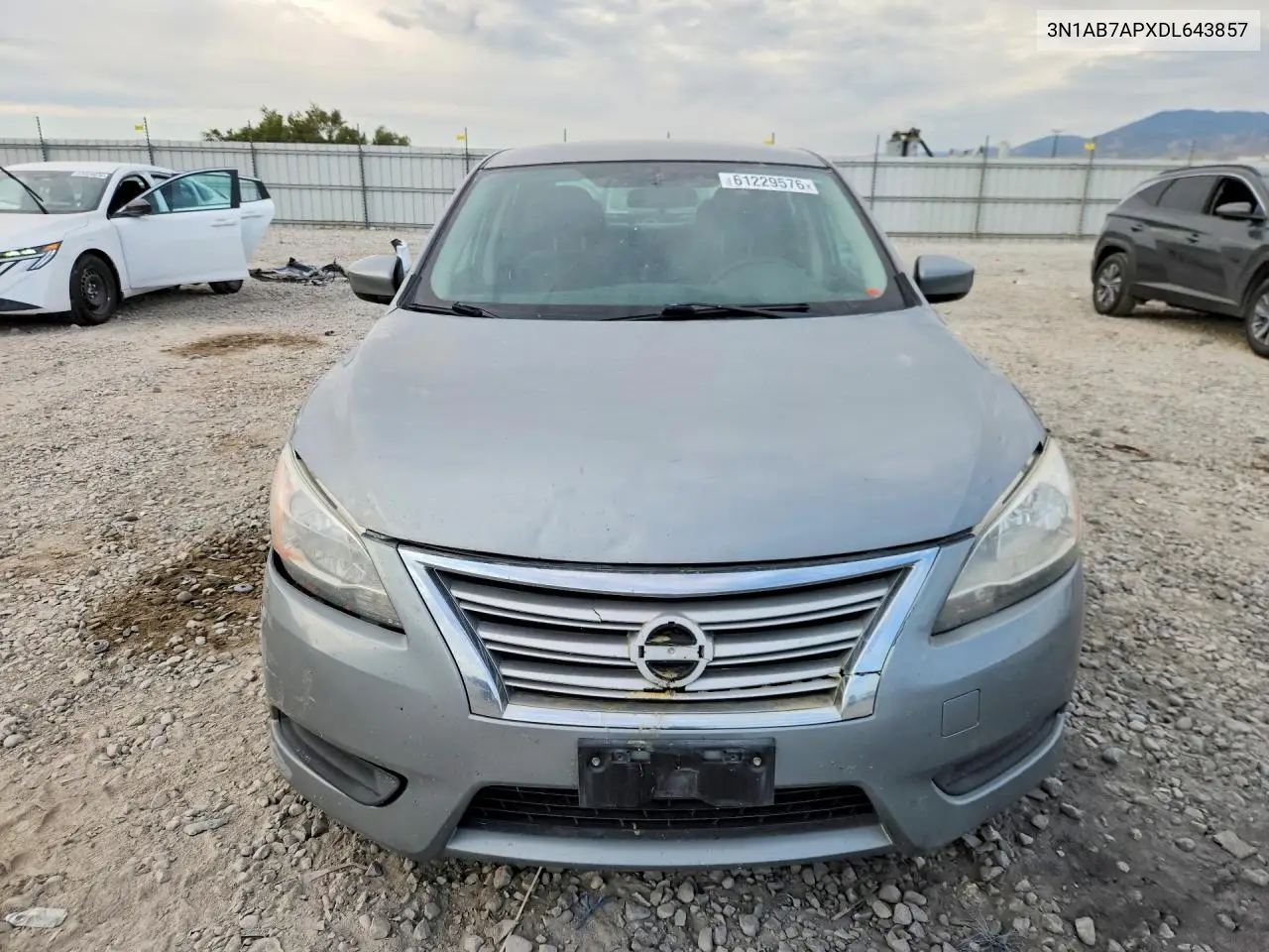 2013 Nissan Sentra S VIN: 3N1AB7APXDL643857 Lot: 61229576