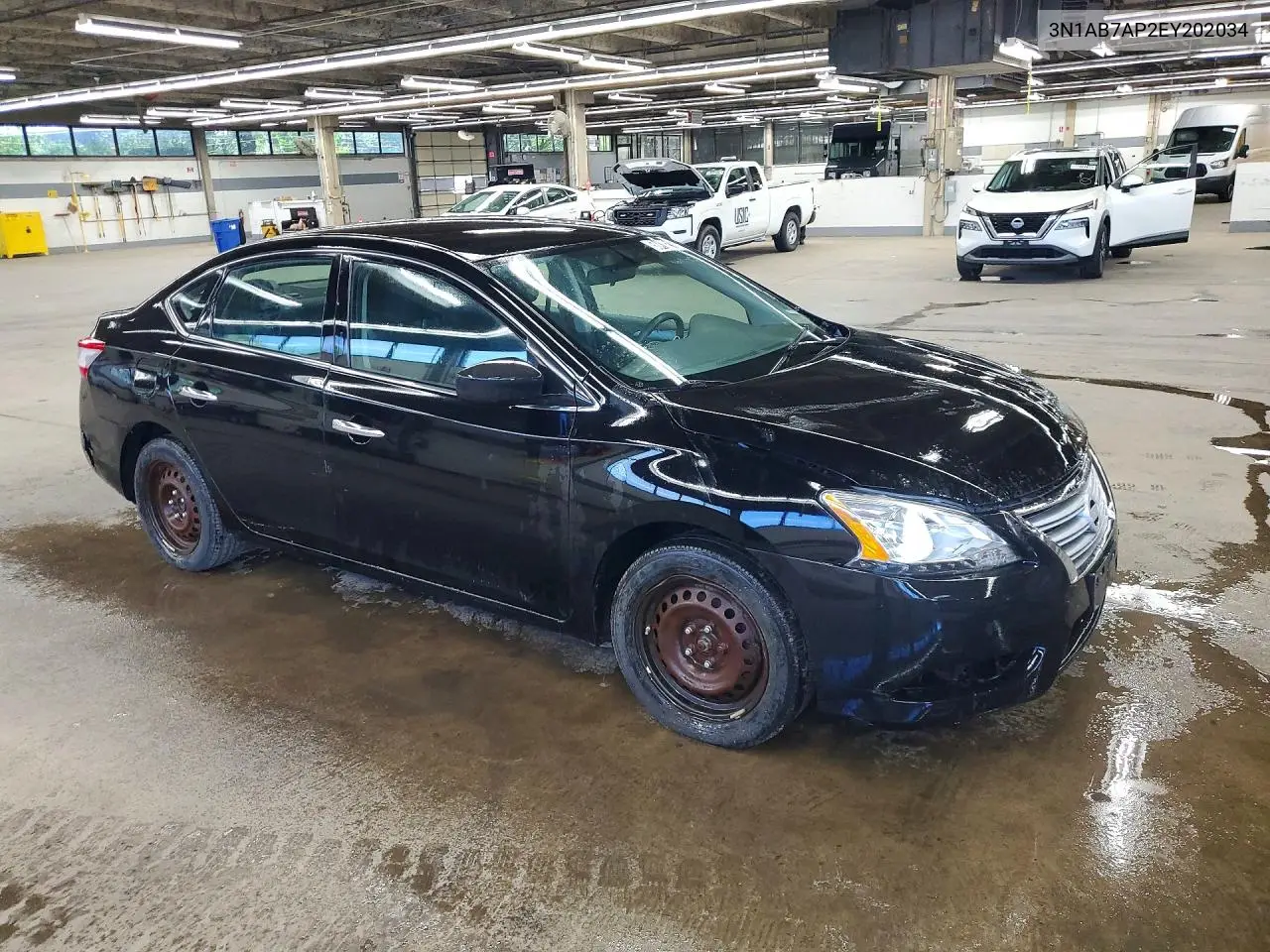 2014 Nissan Sentra S VIN: 3N1AB7AP2EY202034 Lot: 58410216