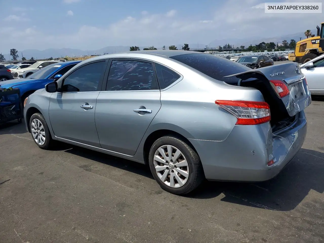 2014 Nissan Sentra S VIN: 3N1AB7AP0EY338260 Lot: 58956216