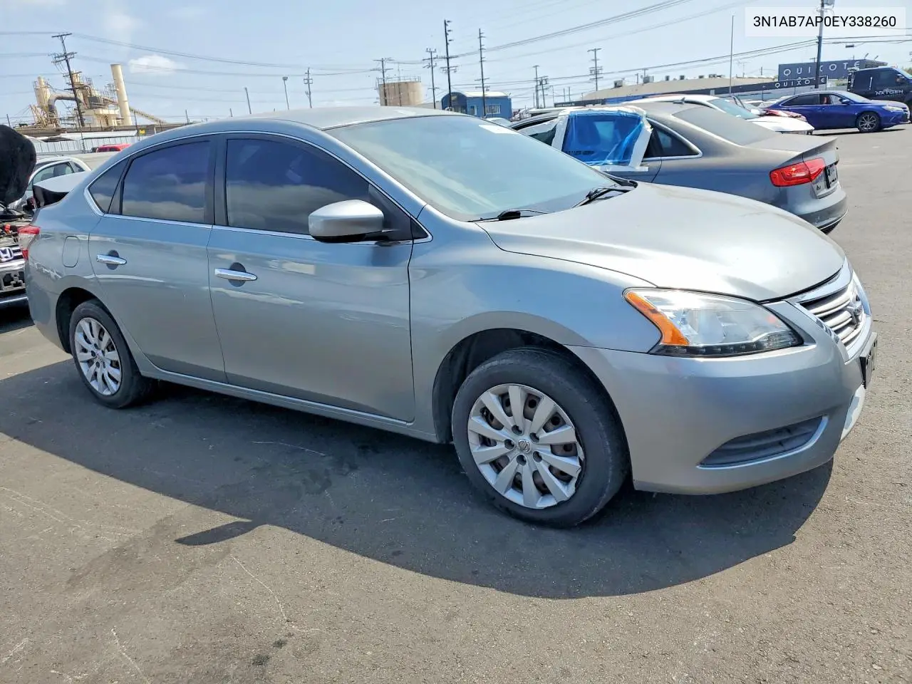 2014 Nissan Sentra S VIN: 3N1AB7AP0EY338260 Lot: 58956216