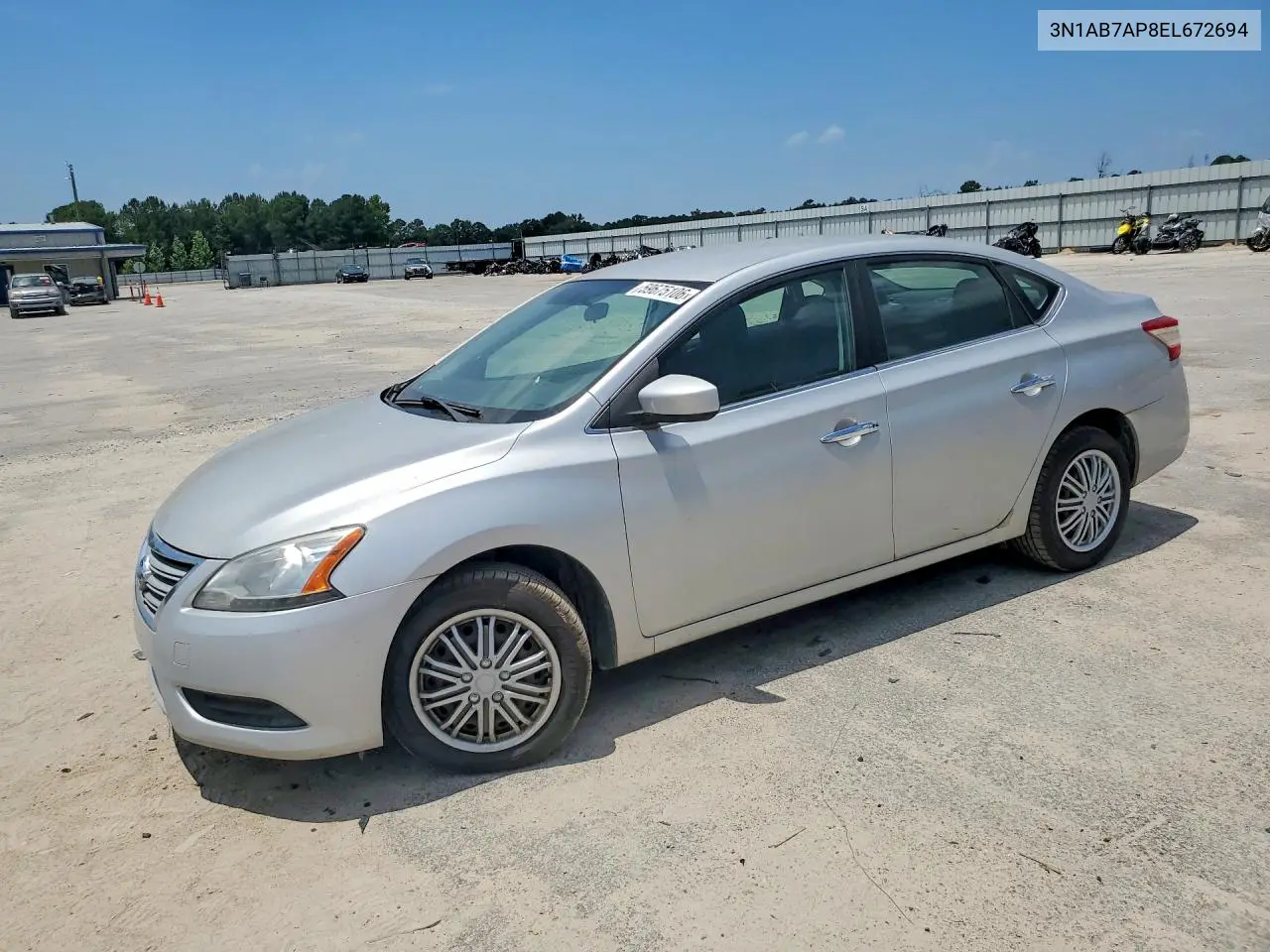 3N1AB7AP8EL672694 2014 Nissan Sentra Sv
