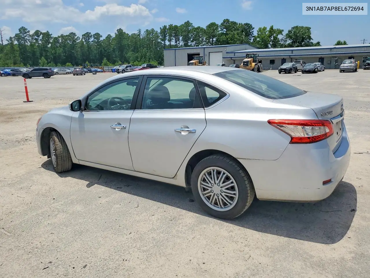 3N1AB7AP8EL672694 2014 Nissan Sentra Sv