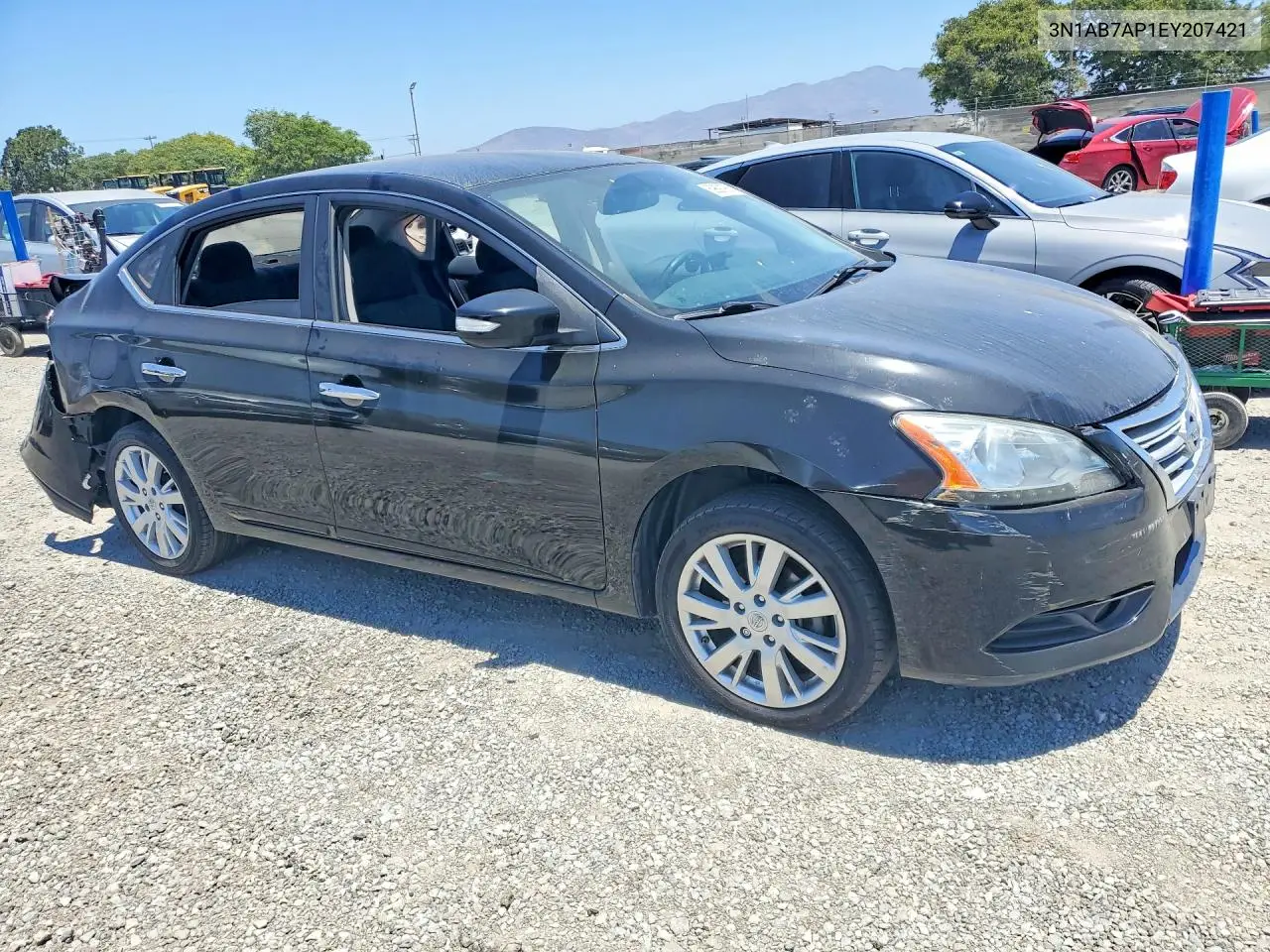 2014 Nissan Sentra Sl VIN: 3N1AB7AP1EY207421 Lot: 59891986