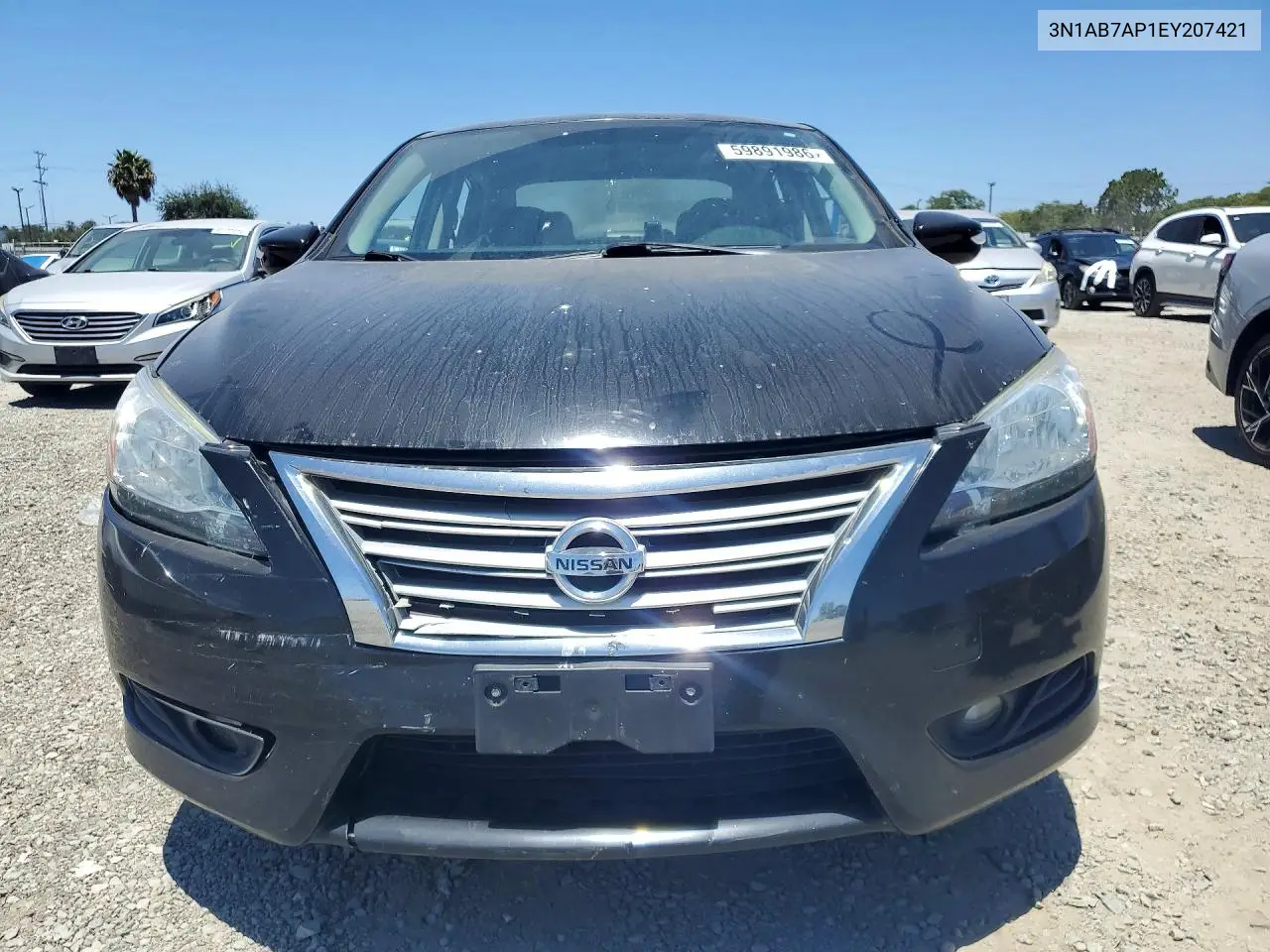 2014 Nissan Sentra Sl VIN: 3N1AB7AP1EY207421 Lot: 59891986