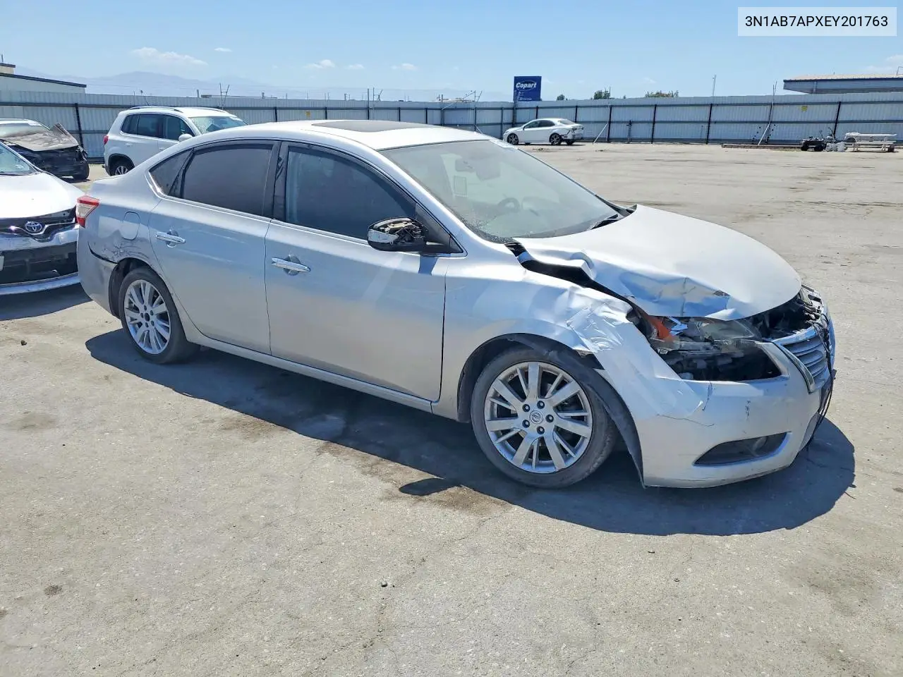 2014 Nissan Sentra Sl VIN: 3N1AB7APXEY201763 Lot: 60129856