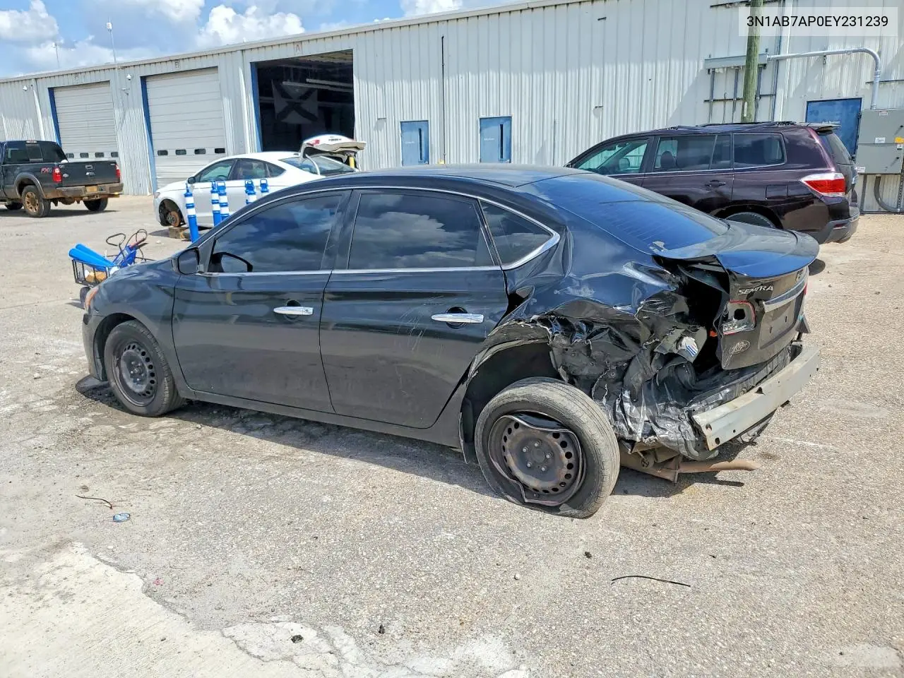 2014 Nissan Sentra Fe+ S VIN: 3N1AB7AP0EY231239 Lot: 60530226