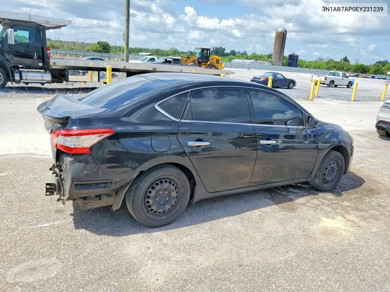 2014 Nissan Sentra Fe+ S VIN: 3N1AB7AP0EY231239 Lot: 60530226