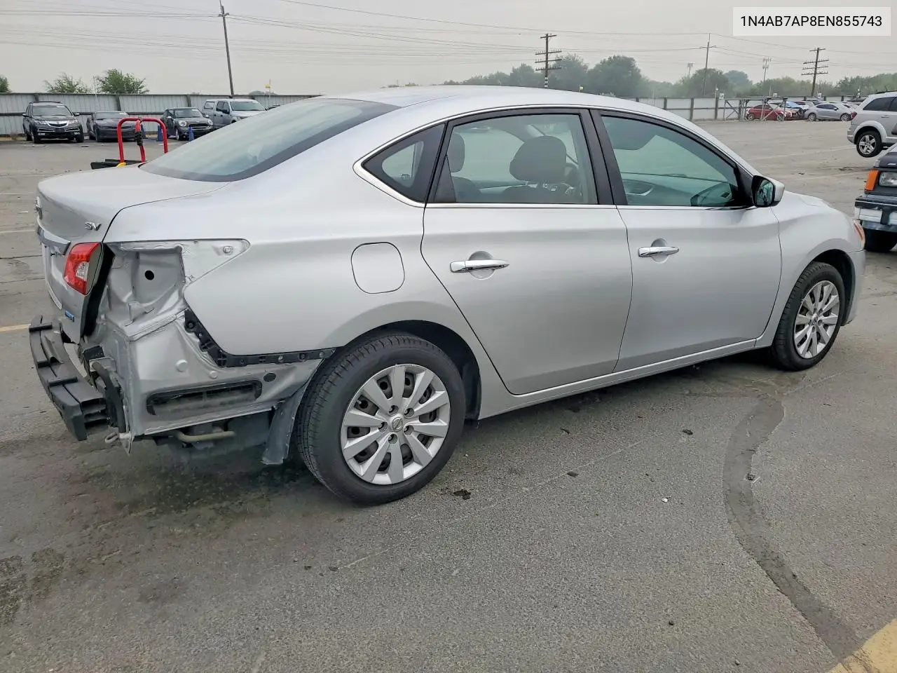 2014 Nissan Sentra S VIN: 1N4AB7AP8EN855743 Lot: 61404956
