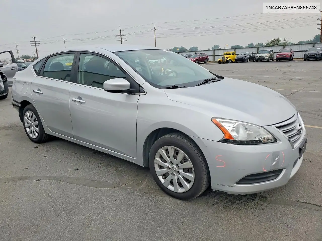 2014 Nissan Sentra S VIN: 1N4AB7AP8EN855743 Lot: 61404956